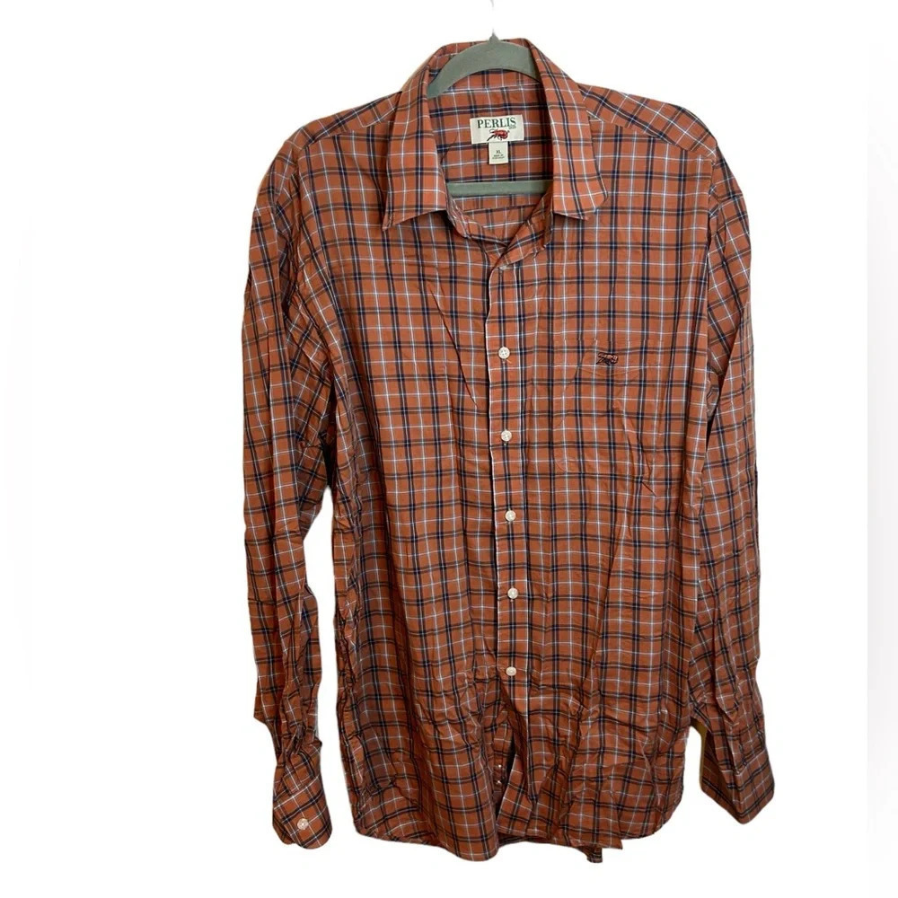 Perlis Preppy Plaid Button Down Shirt